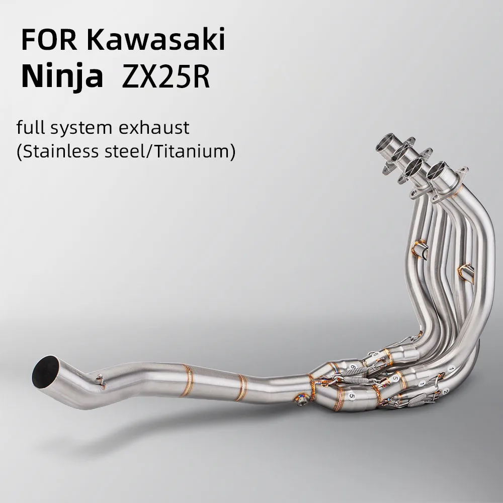 For KAWASAKI Ninja ZX25R ZX25RR Motorcycle Modified Exhaust System Slip on Front Link Pipe Stainless Steel Titanium Alloy Escape
For KAWASAKI Ninja ZX25R ZX25RR Motorcycle Modified Exhaust System Slip on Front Link Pipe Stainless Steel Titanium Alloy Escape