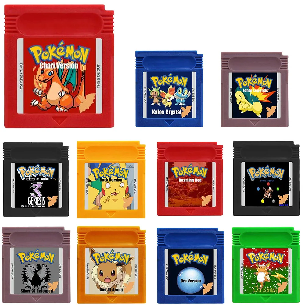 GBC Game Series 16 Bit Video Game Cartridge Console Card Red Blue Crystal Golden Green Silver Yellow USA English Version
GBC Game Series 16 Bit Video Game Cartridge Console Card Red Blue Crystal Golden Green Silver Yellow USA English Version