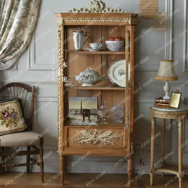 Retro Carved Glass Display Cabinet Pink Locker Living Room Dining Room Wine Cabinet Can Be Customized
Retro Carved Glass Display Cabinet Pink Locker Living Room Dining Room Wine Cabinet Can Be Customized