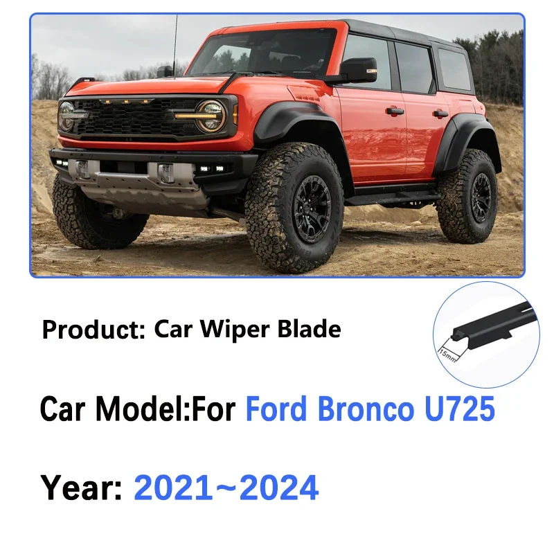 For Ford Bronco U725 2021 2022 2023 2024 Double Rubber Front Wiper Blades Window Windshield Windscraeen Brushes Car Accessories
For Ford Bronco U725 2021 2022 2023 2024 Double Rubber Front Wiper Blades Window Windshield Windscraeen Brushes Car Accessories