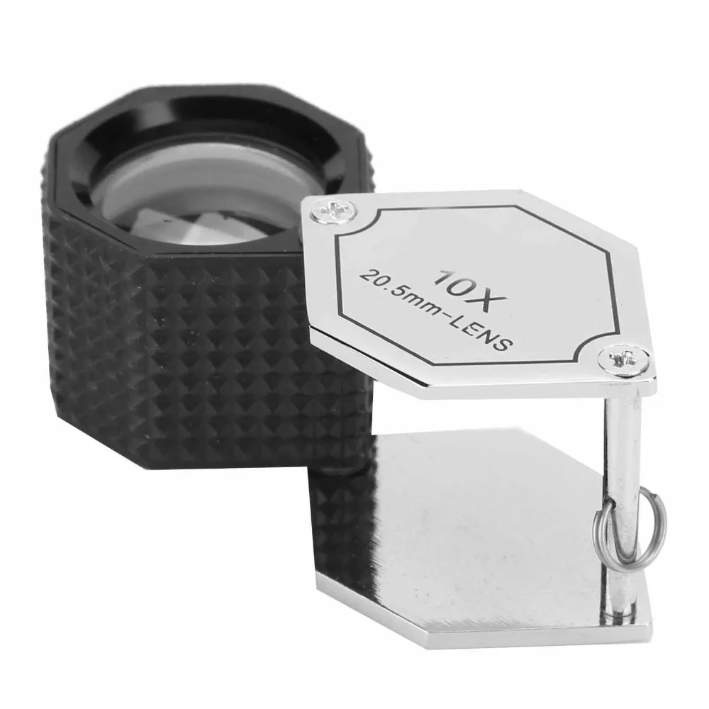 10x Magnification Jewelry Loupe Triplet Lens 20.5mm Lens 10X Magnifier Optical Glass Metal Foldable Magnifying Glass
10x Magnification Jewelry Loupe Triplet Lens 20.5mm Lens 10X Magnifier Optical Glass Metal Foldable Magnifying Glass