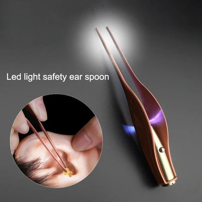 New Ear Cleaner Tweezer Soft Ear Picks LED Flash Light Ear Wax Curette Picker Ear Cleaning Tools Ear Wax Dig Removal Earpick
New Ear Cleaner Tweezer Soft Ear Picks LED Flash Light Ear Wax Curette Picker Ear Cleaning Tools Ear Wax Dig Removal Earpick