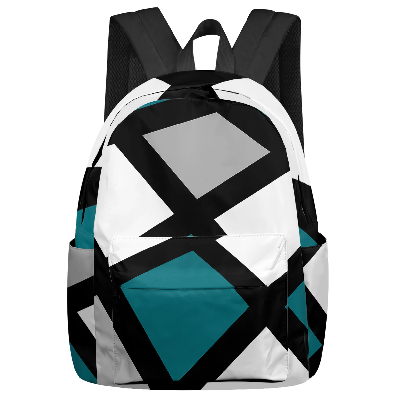 Blue Green Black Grey Geometric Square Women Man Backpacks Waterproof School Backpack For Student Boys Girls Bags Mochilas
Blue Green Black Grey Geometric Square Women Man Backpacks Waterproof School Backpack For Student Boys Girls Bags Mochilas