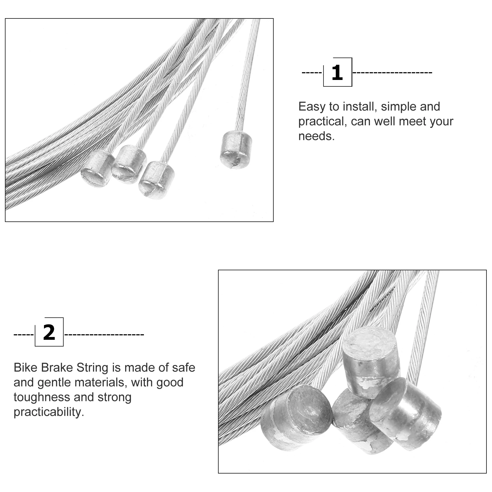 1 set 1 Set Galvanized Bike Brake Cable Durable Light Practical Disc Brake Wire For Road Mountain Folding Bikes Brakes Cable Kit
1 set 1 Set Galvanized Bike Brake Cable Durable Light Practical Disc Brake Wire For Road Mountain Folding Bikes Brakes Cable Kit