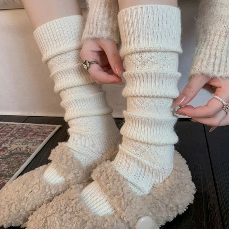 Вязаные носки до середины икры, женские длинные носки, чулки до бедра JK, гольфы для девочек, осенне-зимние теплые однотонные носки
Вязаные носки до середины икры, женские длинные носки, чулки до бедра JK, гольфы для девочек, осенне-зимние теплые однотонные носки