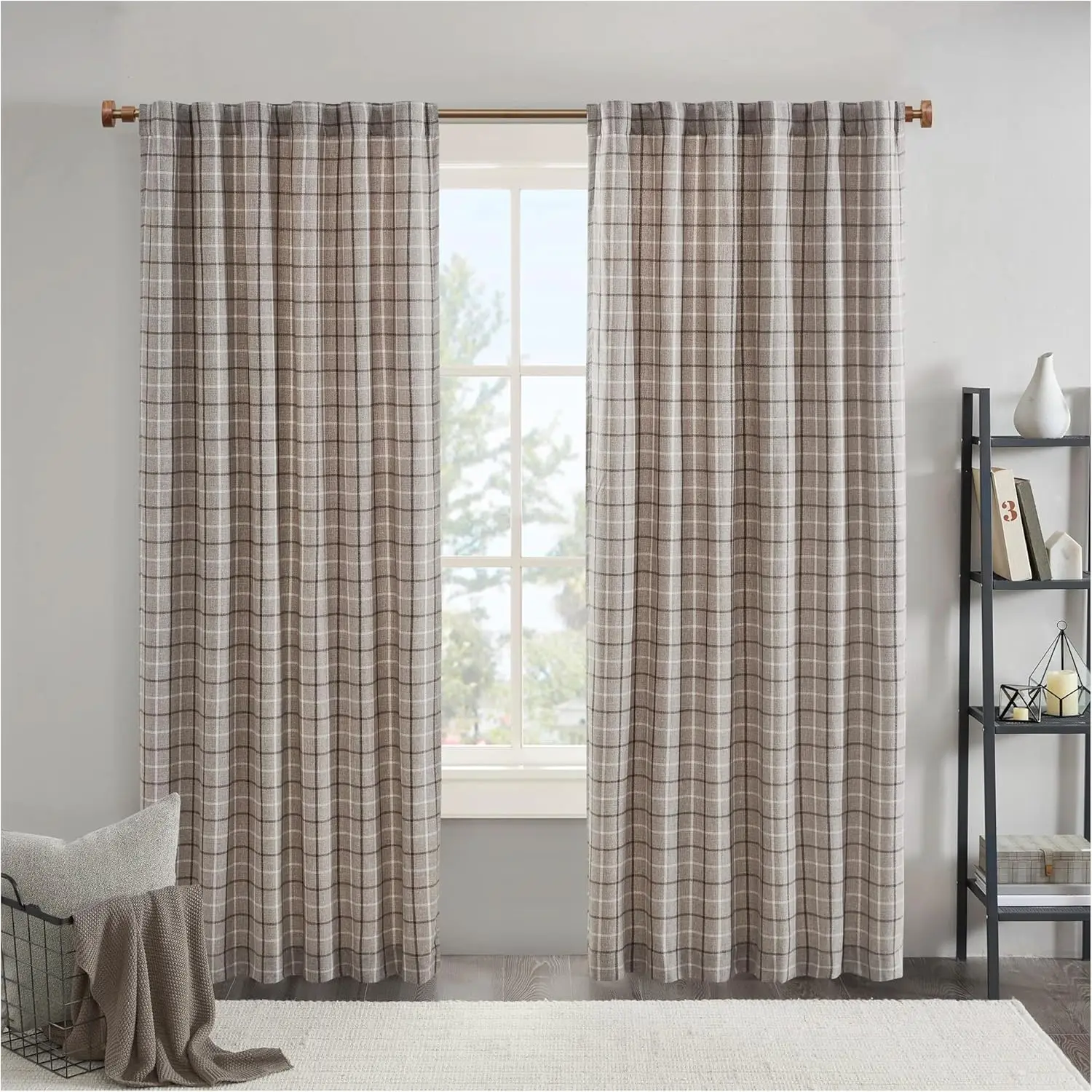 Thermal Insulated Fleece Lining Curtain Panel, Room Darkening, Rod Pocket & Back Tab, 50x95, Brown
Thermal Insulated Fleece Lining Curtain Panel, Room Darkening, Rod Pocket & Back Tab, 50x95, Brown