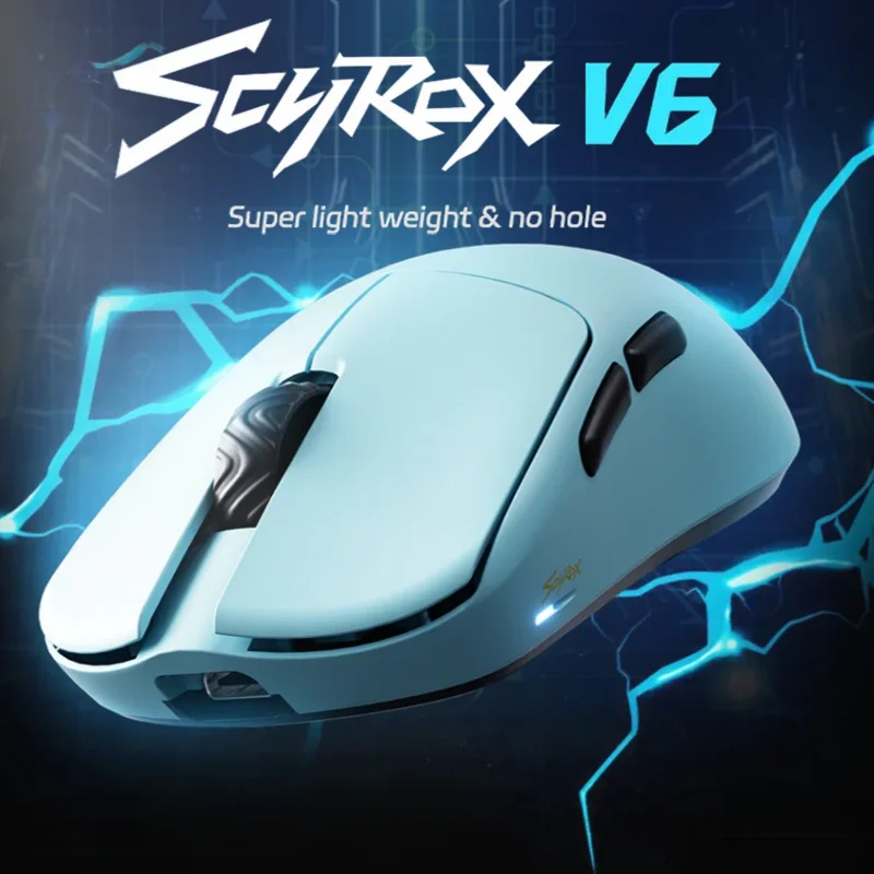 Scyrox V6 Wireless Gaming Mouse in Stock Pixart 3950 8K 40g Hole Free Lightweight Electronic Sports Mouse for Computer Office
Scyrox V6 Wireless Gaming Mouse in Stock Pixart 3950 8K 40g Hole Free Lightweight Electronic Sports Mouse for Computer Office