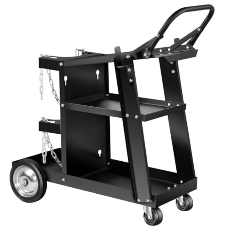 Welding Cart, Heavy Duty Welding Cart for Tig Mig Welder and Plasma Cutter, Welder Cart with Upgrade Handles and Increase Stora
Welding Cart, Heavy Duty Welding Cart for Tig Mig Welder and Plasma Cutter, Welder Cart with Upgrade Handles and Increase Stora