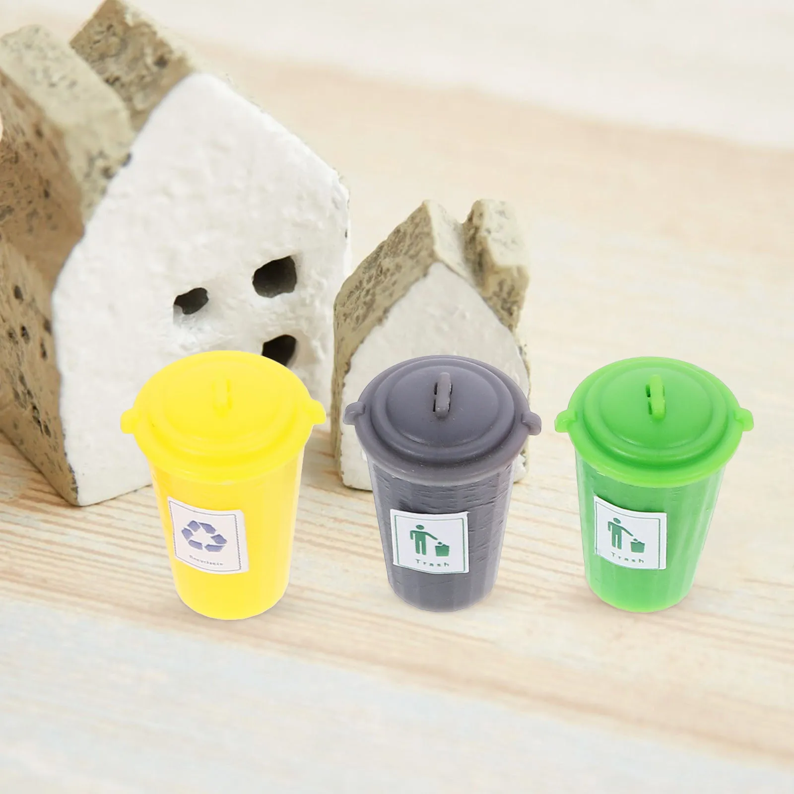 5Pcs Mini Garbage Can Strong Wear Resistant Tiny Waste Bin Sand Table Decor Micro Landscape Small House Ornament
5Pcs Mini Garbage Can Strong Wear Resistant Tiny Waste Bin Sand Table Decor Micro Landscape Small House Ornament
