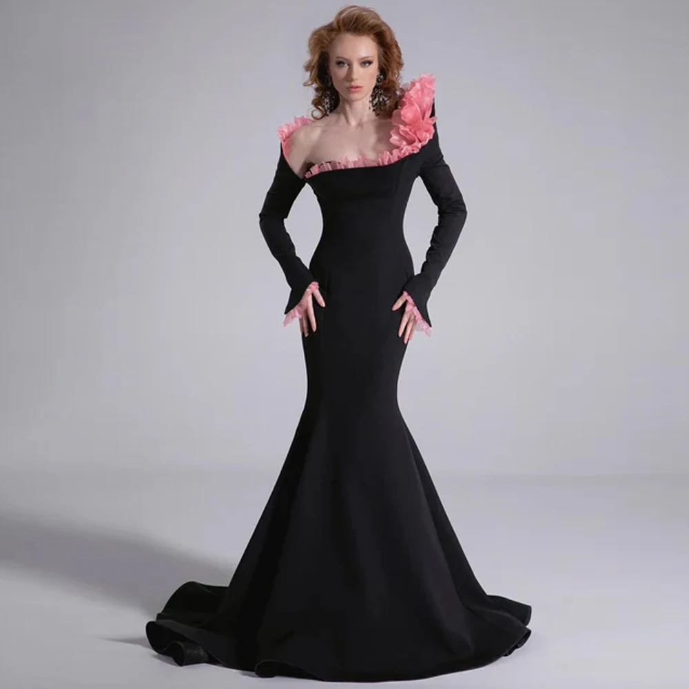 Mermaid Customized Jersey Evening Dress Classic Contrast Color Long Sleeves Homecoming Dress Formal Bespoke Occasion Gowns
Mermaid Customized Jersey Evening Dress Classic Contrast Color Long Sleeves Homecoming Dress Formal Bespoke Occasion Gowns