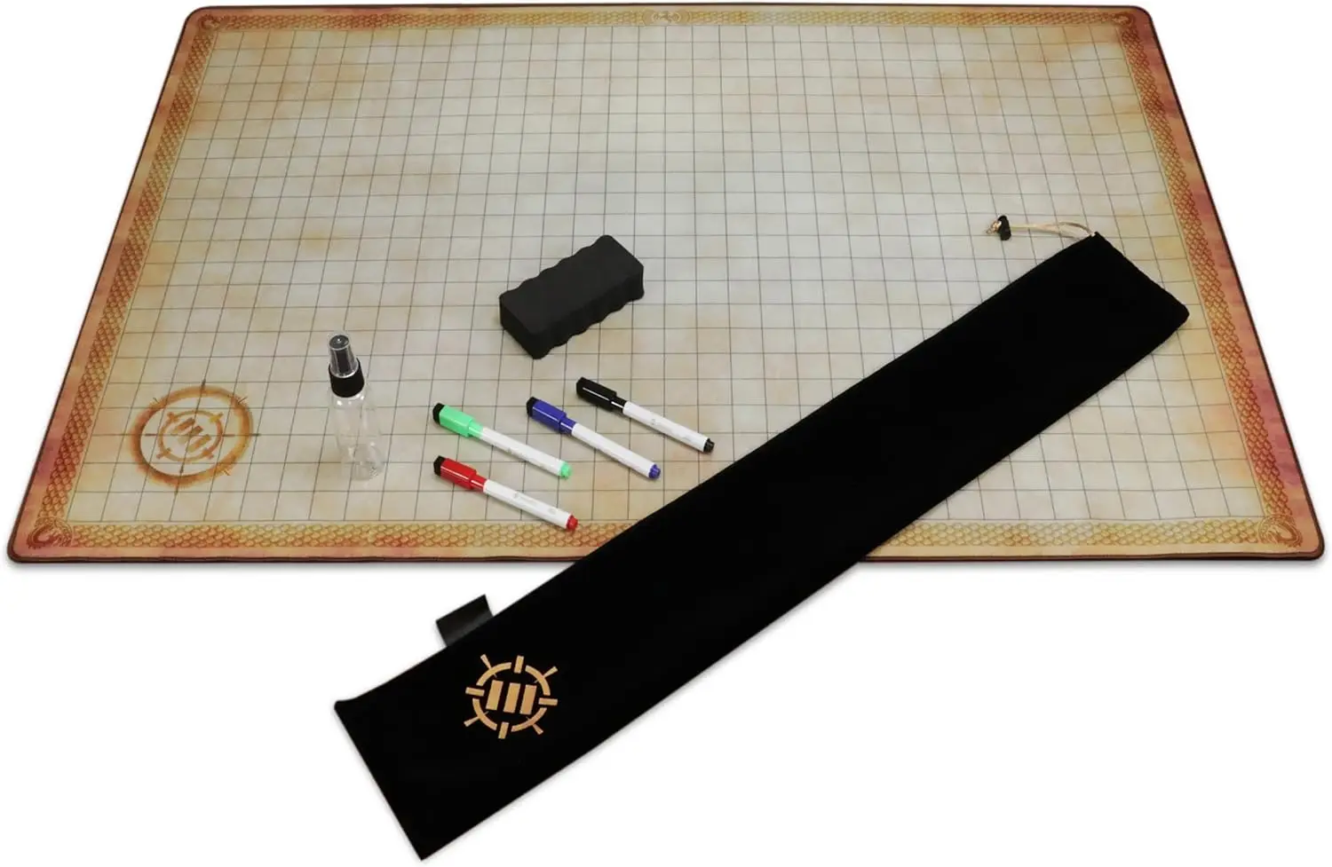 Deluxe RPG Grid Mat - DND Map 24x36in with Premium Rubber, Non-Slip Grip, No Creasing - Dry Erase Set for Masters and Starters
Deluxe RPG Grid Mat - DND Map 24x36in with Premium Rubber, Non-Slip Grip, No Creasing - Dry Erase Set for Masters and Starters