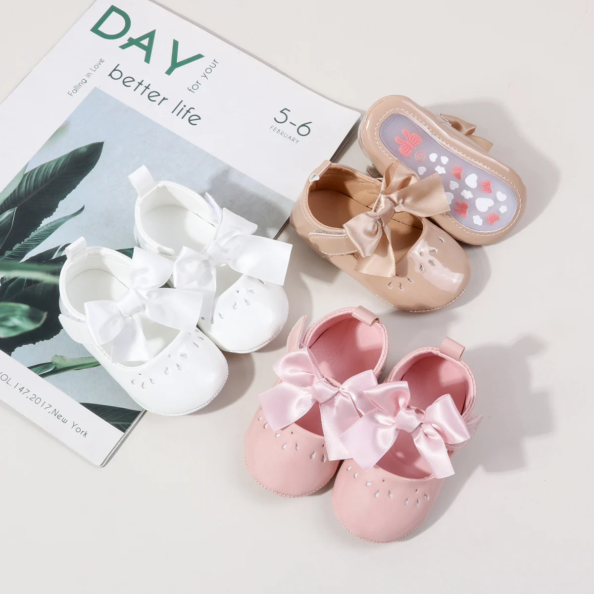 2025 Cute Bow Mary Jane Spring Baby Shoes PU Soft Sole Non-Slip Newborn Girl Shoes First Walkers Princess
2025 Cute Bow Mary Jane Spring Baby Shoes PU Soft Sole Non-Slip Newborn Girl Shoes First Walkers Princess