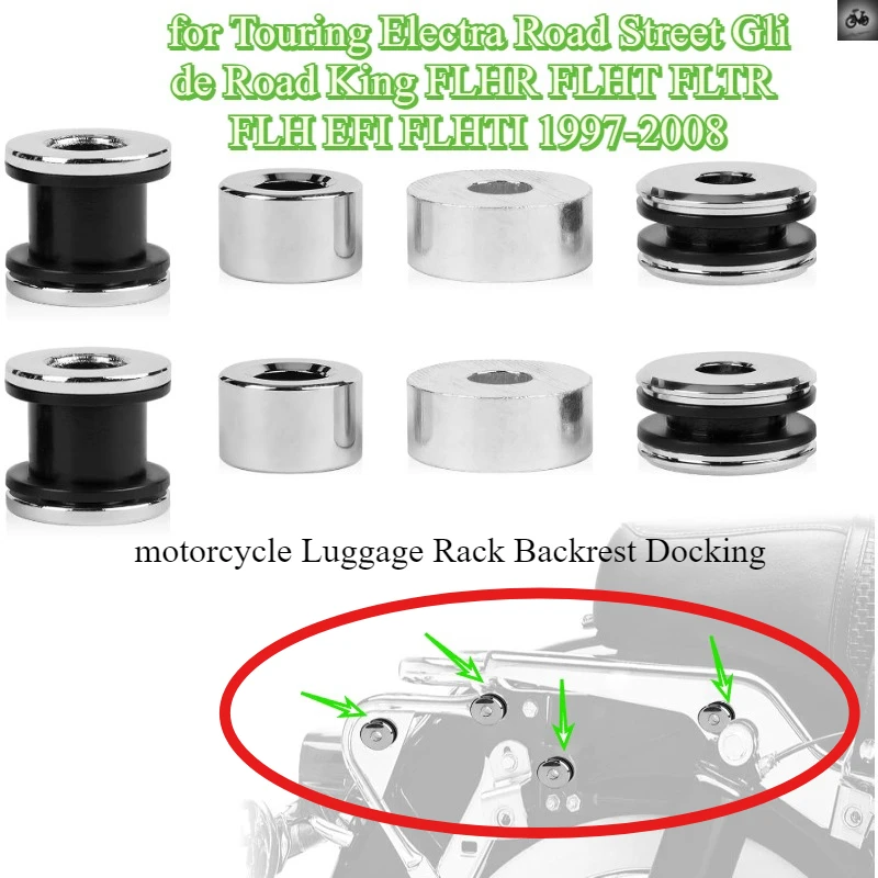 motorcycle Luggage Rack Backrest Docking for Harley Touring Electra Road Street Glide Road King FLTR FLH EFI FLHTI 1997-2008
motorcycle Luggage Rack Backrest Docking for Harley Touring Electra Road Street Glide Road King FLTR FLH EFI FLHTI 1997-2008