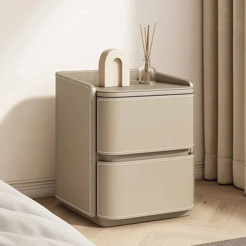 Nordic Aesthetic Simple Luxury Nightstands Wood Storage Bedside Table Modern Leather Mesita De Noche Bedroom Furniture
Nordic Aesthetic Simple Luxury Nightstands Wood Storage Bedside Table Modern Leather Mesita De Noche Bedroom Furniture