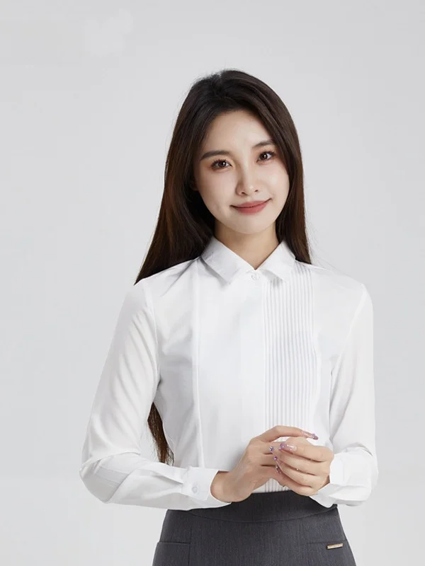 C Menama Women's Professional Long Sleeve Stretch Shirt Cleanfit Style Polyester Fiber Thin Winter Collection Square Collar
C Menama Women's Professional Long Sleeve Stretch Shirt Cleanfit Style Polyester Fiber Thin Winter Collection Square Collar