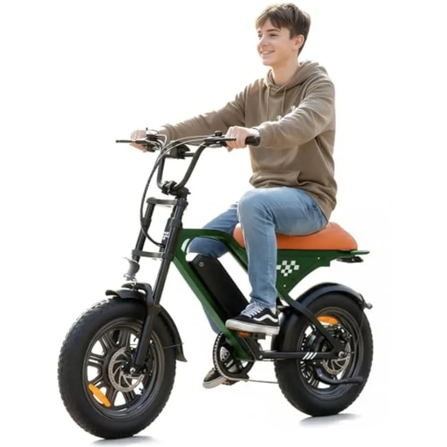 Electric bike for adults and teens: retro-style dirt bike with 1500W/1000W peak motor, 55-mile pedal-assist range, 20/16 fat ti
Electric bike for adults and teens: retro-style dirt bike with 1500W/1000W peak motor, 55-mile pedal-assist range, 20/16 fat ti