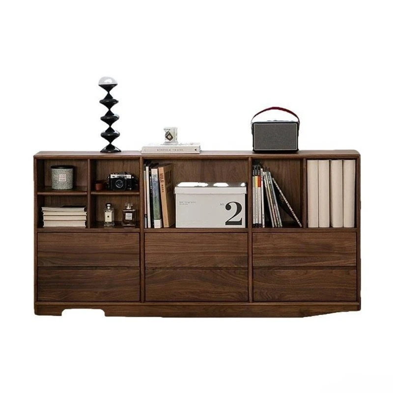 Nordic simple black walnut solid wood bookcase, sideboard, free combination display cabinet, living room
Nordic simple black walnut solid wood bookcase, sideboard, free combination display cabinet, living room