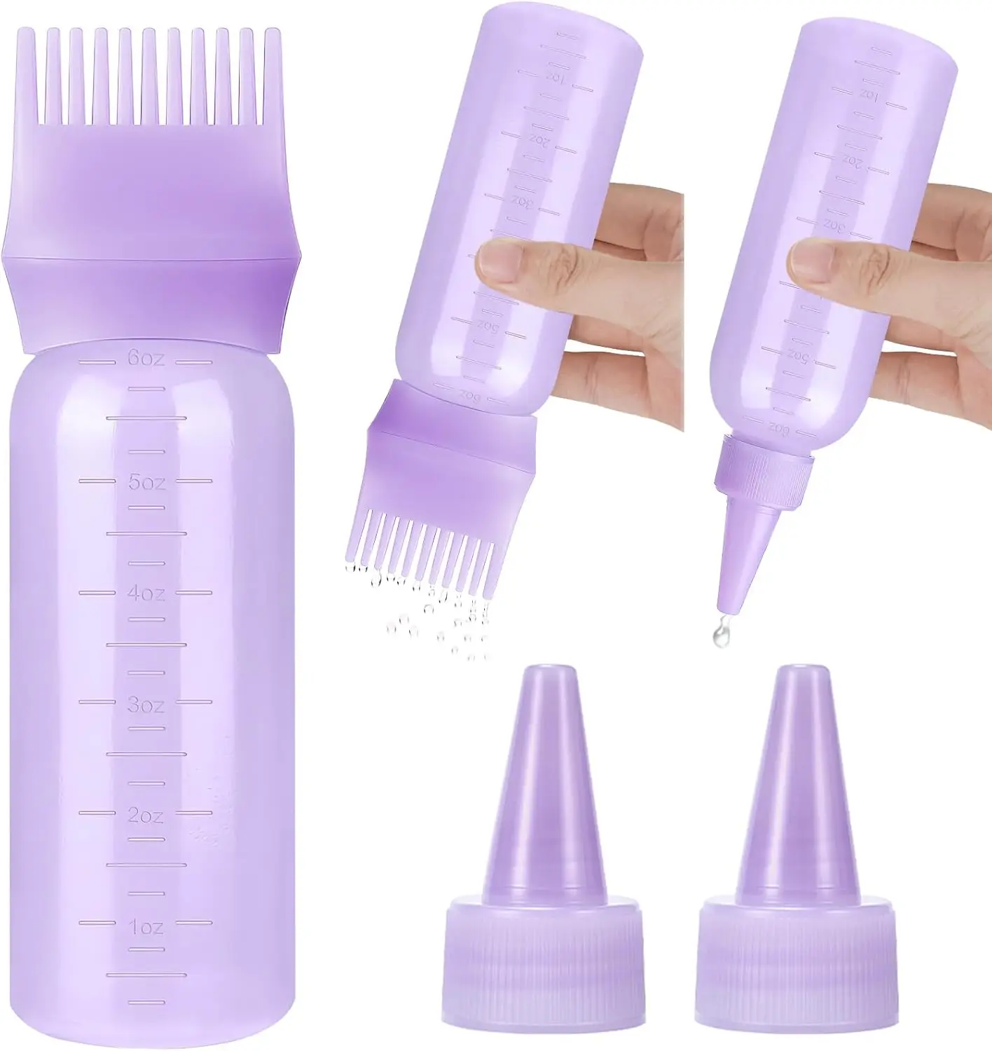 Hair Oil Applicator Bottles Dye Brush for Women Scalp, Hair Color Products with Root Comb Hair Dye Tools, Purple
Hair Oil Applicator Bottles Dye Brush for Women Scalp, Hair Color Products with Root Comb Hair Dye Tools, Purple