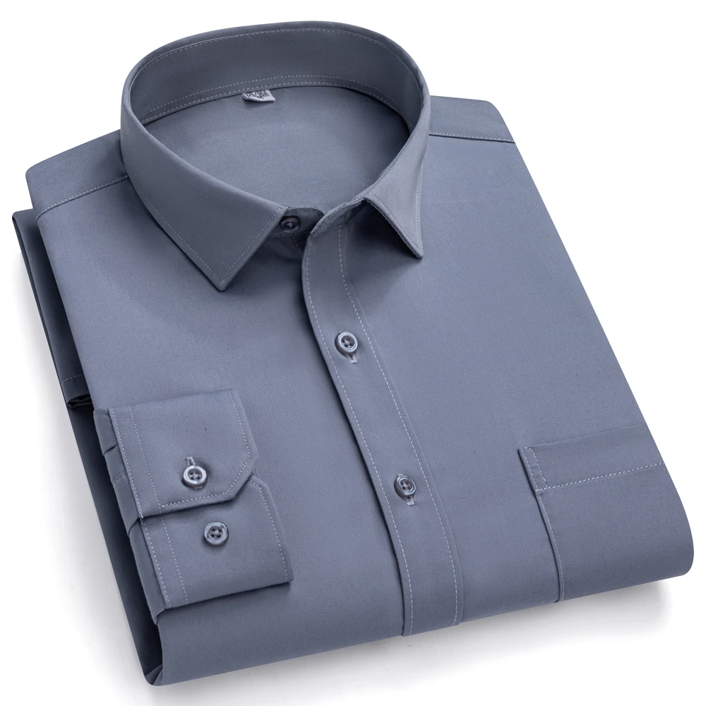 Men's Classic Fit 100% Cotton Formal Dress Shirt, Soft Breathable Spread Collar Long Sleeve Business Shirt with Chest Pocket
Men's Classic Fit 100% Cotton Formal Dress Shirt, Soft Breathable Spread Collar Long Sleeve Business Shirt with Chest Pocket