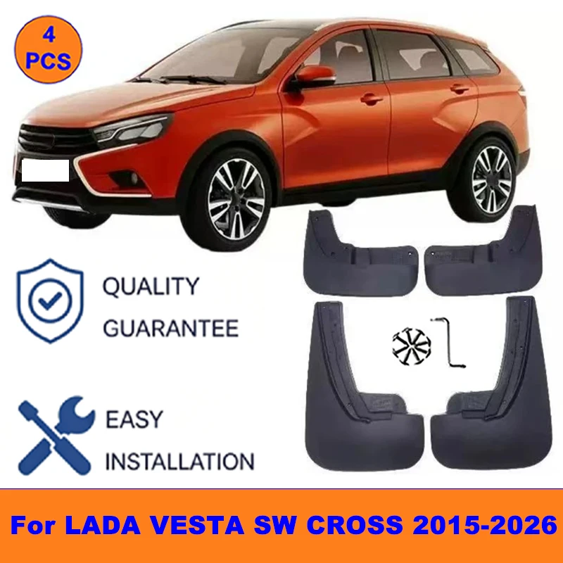 4Pcs Mud Flaps For LADA VESTA SW CROSS 2015-2026 - Splash Guards Front&Rear Wheel Fender Mudguards Car Exterior Protection Parts
4Pcs Mud Flaps For LADA VESTA SW CROSS 2015-2026 - Splash Guards Front&Rear Wheel Fender Mudguards Car Exterior Protection Parts