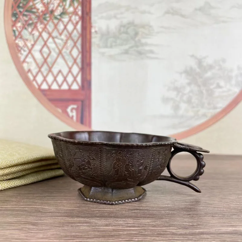 Rural Collection Wine Glass Vintage Alloy Copper Carved Copper Cup Antique Old Copper Ware Copper Seal Ornaments
Rural Collection Wine Glass Vintage Alloy Copper Carved Copper Cup Antique Old Copper Ware Copper Seal Ornaments