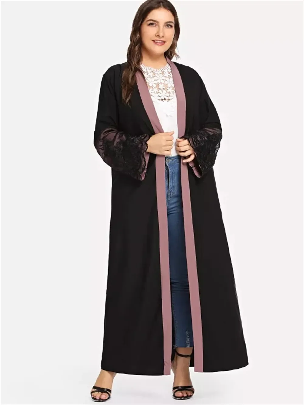 Turkey Kaftan Muslim Cardigan Abayas Plus-size Embroidery Open Abaya Dubai Dress for Women Caftan Islam Clothes for Muslim Women
Turkey Kaftan Muslim Cardigan Abayas Plus-size Embroidery Open Abaya Dubai Dress for Women Caftan Islam Clothes for Muslim Women