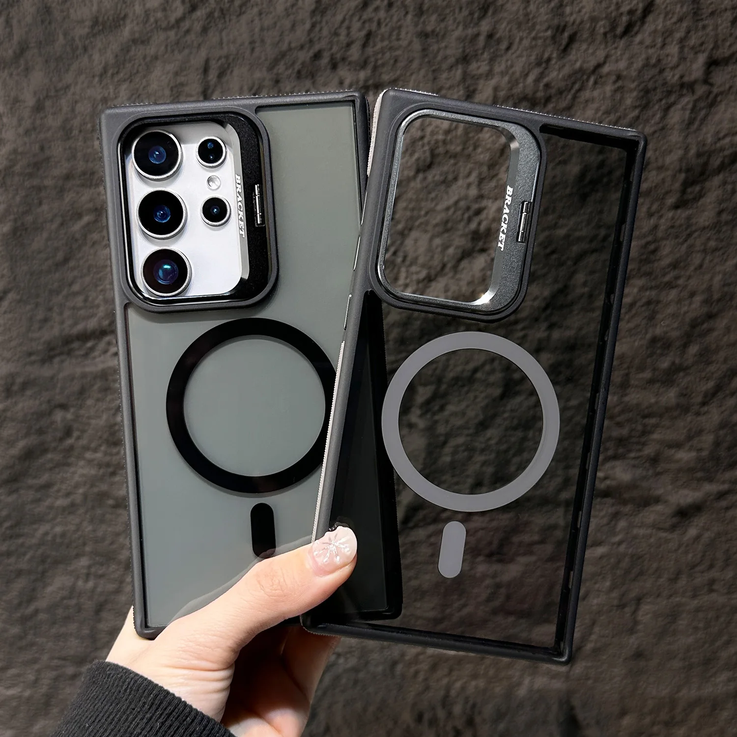 For Magsafe Magnetic Metal Lens Protection Stand Case For Galaxy Samsung S25 S24 S23 S26 Ultra Plus FE Shockproof Cover Bumper
For Magsafe Magnetic Metal Lens Protection Stand Case For Galaxy Samsung S25 S24 S23 S26 Ultra Plus FE Shockproof Cover Bumper