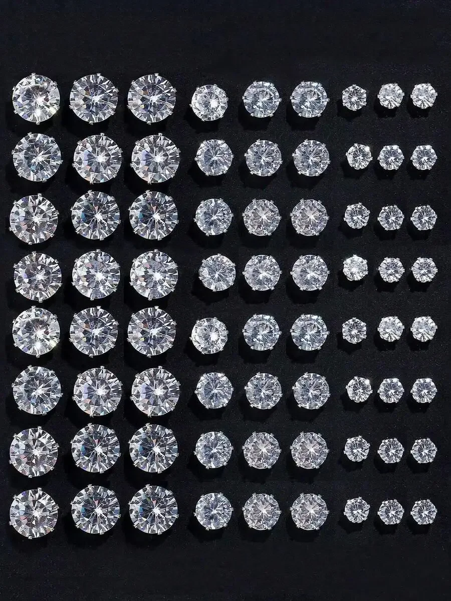 72/48/24 Pcs Minimalist Sparkling Rhinestone Stud Earrings Unisex Party Date Gift All Season
72/48/24 Pcs Minimalist Sparkling Rhinestone Stud Earrings Unisex Party Date Gift All Season