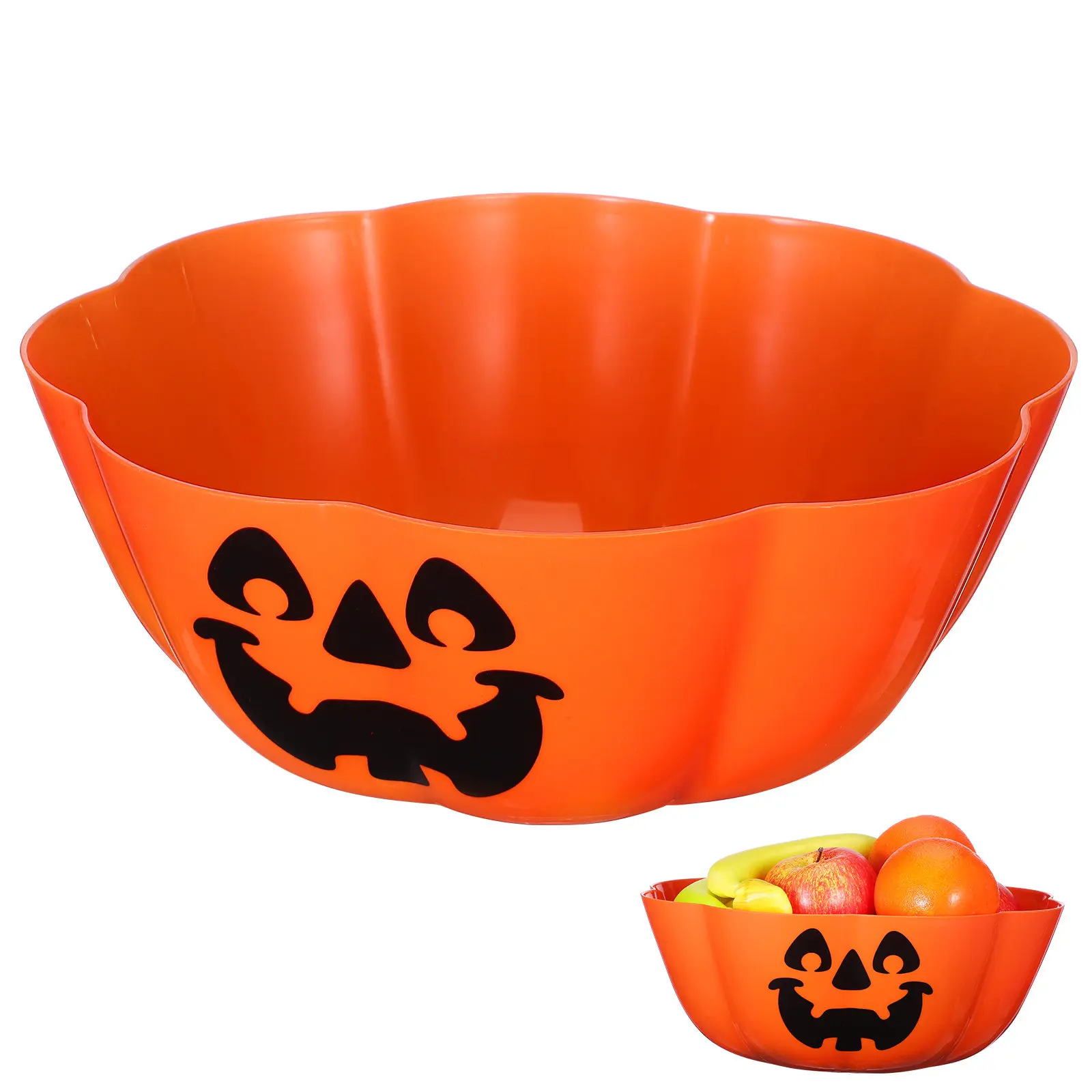 1Pcs Halloween Pumpkin Lantern Shape Fruit Salad Bowl Orange Plastic Plate for Party Decoration Snack Container Fun Serving
1Pcs Halloween Pumpkin Lantern Shape Fruit Salad Bowl Orange Plastic Plate for Party Decoration Snack Container Fun Serving