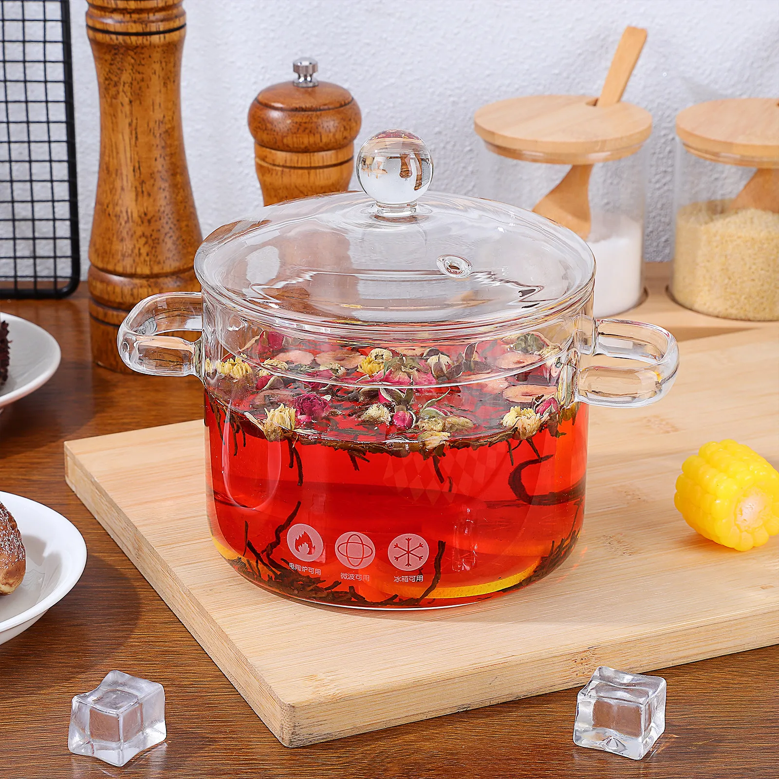 2Pcs Glass Stew Pot High Borosilicate Heat Resistant Kitchen Cooking Pot Household Soup Pan Clear Lid Noodle Cooker
2Pcs Glass Stew Pot High Borosilicate Heat Resistant Kitchen Cooking Pot Household Soup Pan Clear Lid Noodle Cooker