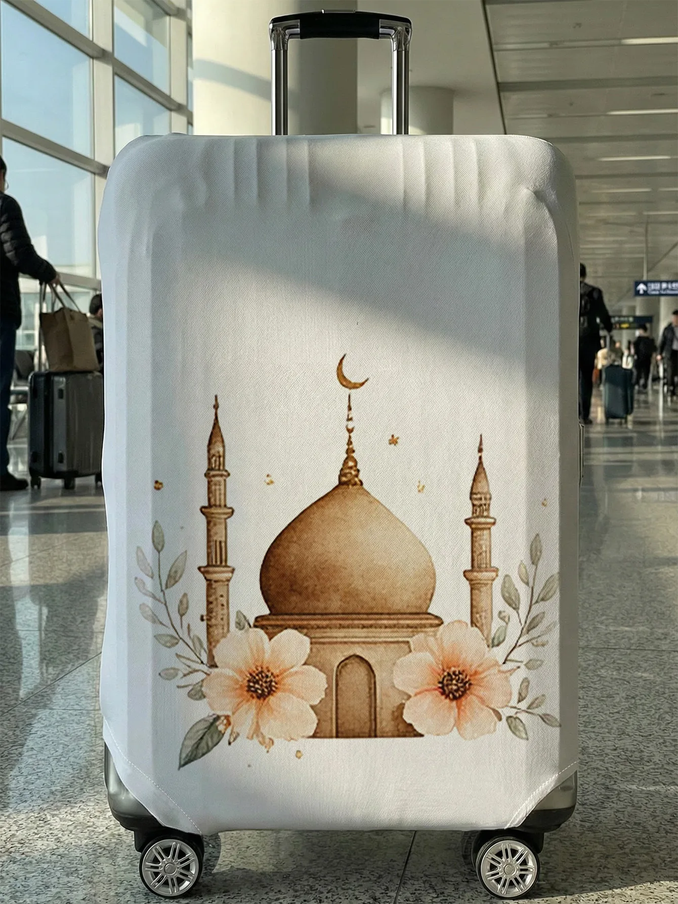 Mosque Moon Star Flower Print Luggage Cover, Suitable for 18-32 Inch Luggage Cover, Luggage Handle Glove, Travel Accessories
Mosque Moon Star Flower Print Luggage Cover, Suitable for 18-32 Inch Luggage Cover, Luggage Handle Glove, Travel Accessories