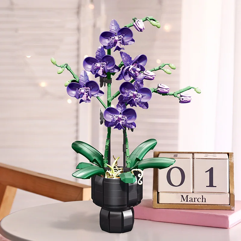 Idea Gardening Building Block Potted Plant Orchids Educational Toys Flower Violet Construction Brick Home Decor For Girls Gifts
Idea Gardening Building Block Potted Plant Orchids Educational Toys Flower Violet Construction Brick Home Decor For Girls Gifts