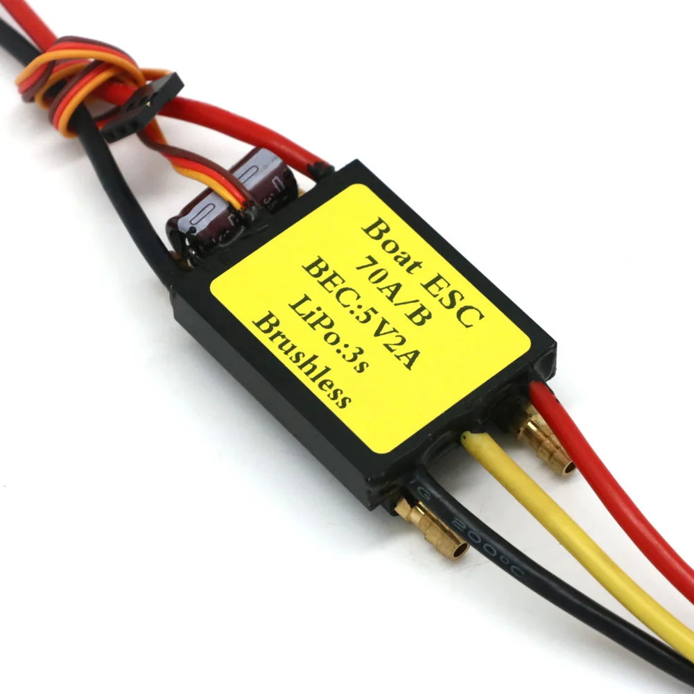 RC Brushless Boat ESC 70A Brushless Speed Controller ESC Support 3S Lipo with 2A BEC for RC Boat
RC Brushless Boat ESC 70A Brushless Speed Controller ESC Support 3S Lipo with 2A BEC for RC Boat
