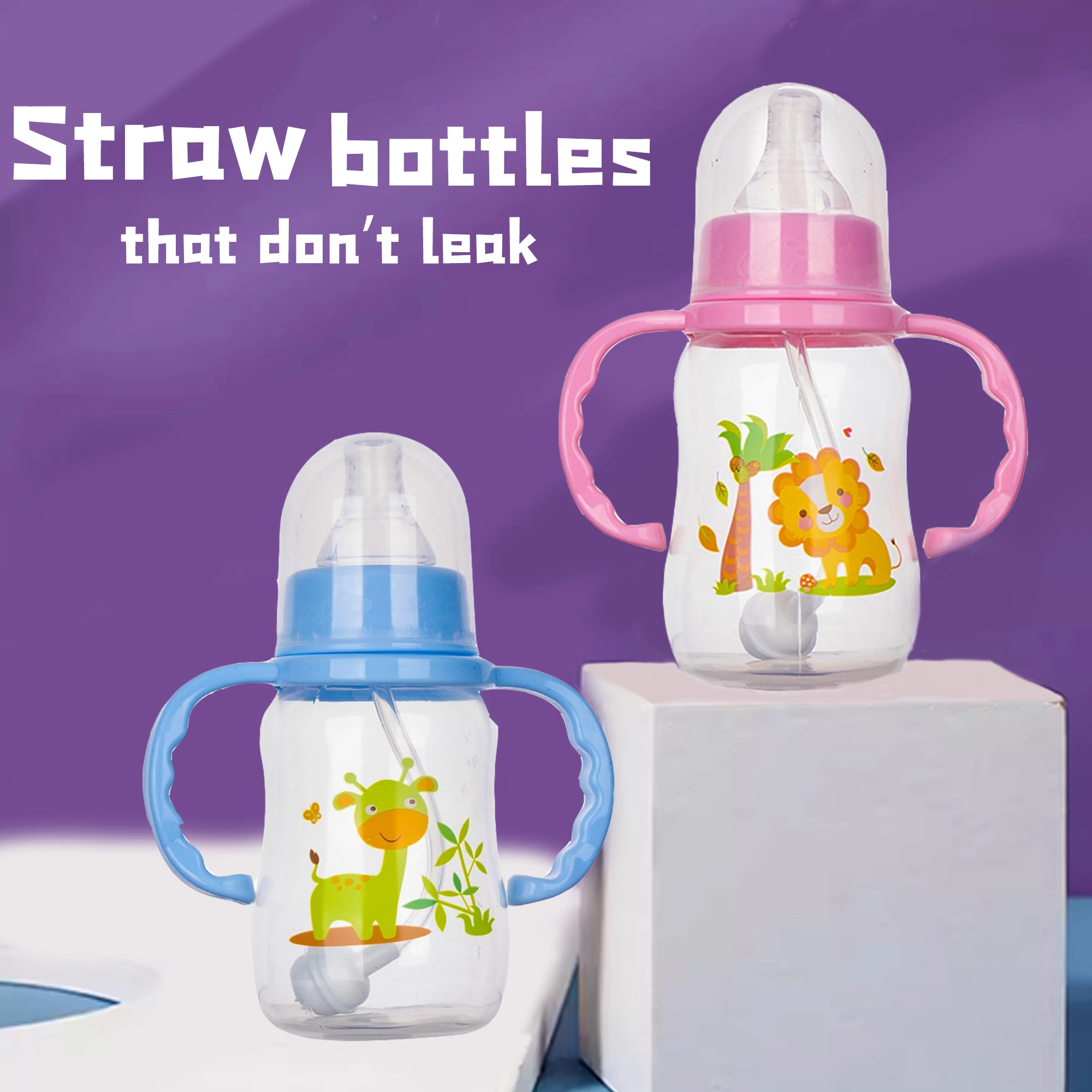 Food-grade PP material bottle, silicone nipple, round body, more resistant to falls, high temperature 0-3 years old baby can use
Food-grade PP material bottle, silicone nipple, round body, more resistant to falls, high temperature 0-3 years old baby can use