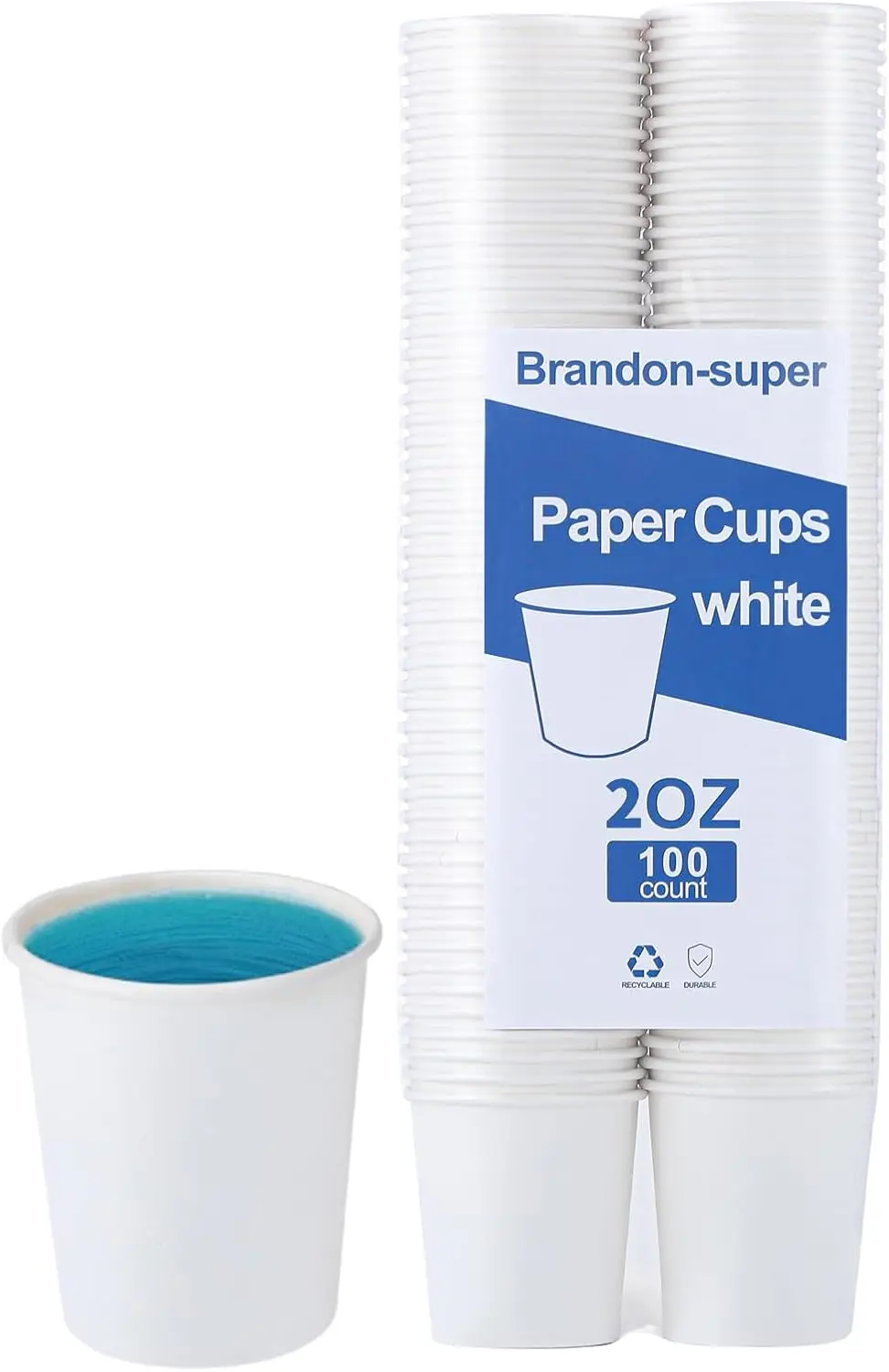 100 Pack 2 oz Small Paper Cups, Disposable Mini Cups for Bathroom, Mouthwash, Parties
100 Pack 2 oz Small Paper Cups, Disposable Mini Cups for Bathroom, Mouthwash, Parties