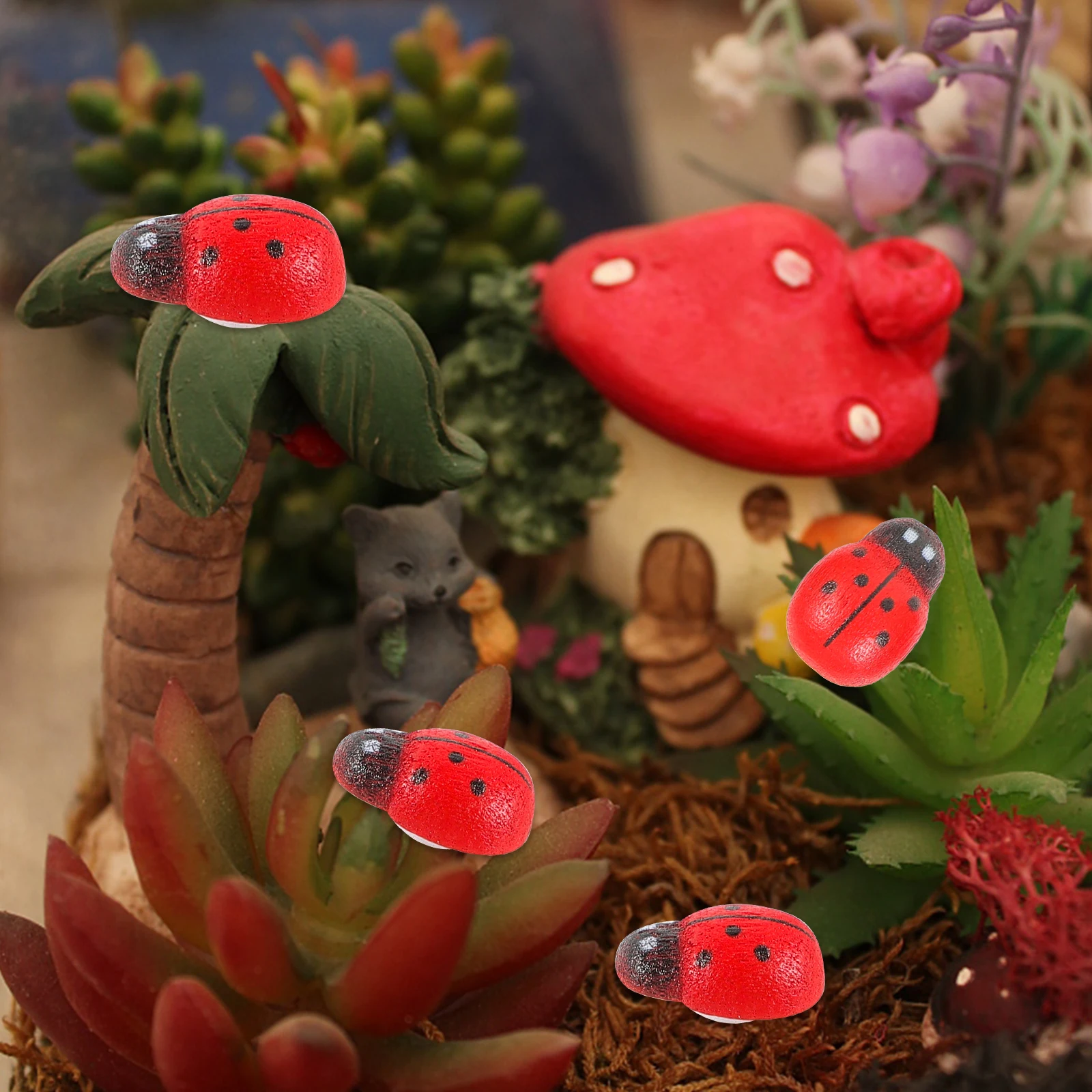 100pcs Mini Simulation Ladybugs Toy Cute DIY Decorative Resin Figurines Kids Garden Party Plant Pot Ornament Artificial Outdoor
100pcs Mini Simulation Ladybugs Toy Cute DIY Decorative Resin Figurines Kids Garden Party Plant Pot Ornament Artificial Outdoor