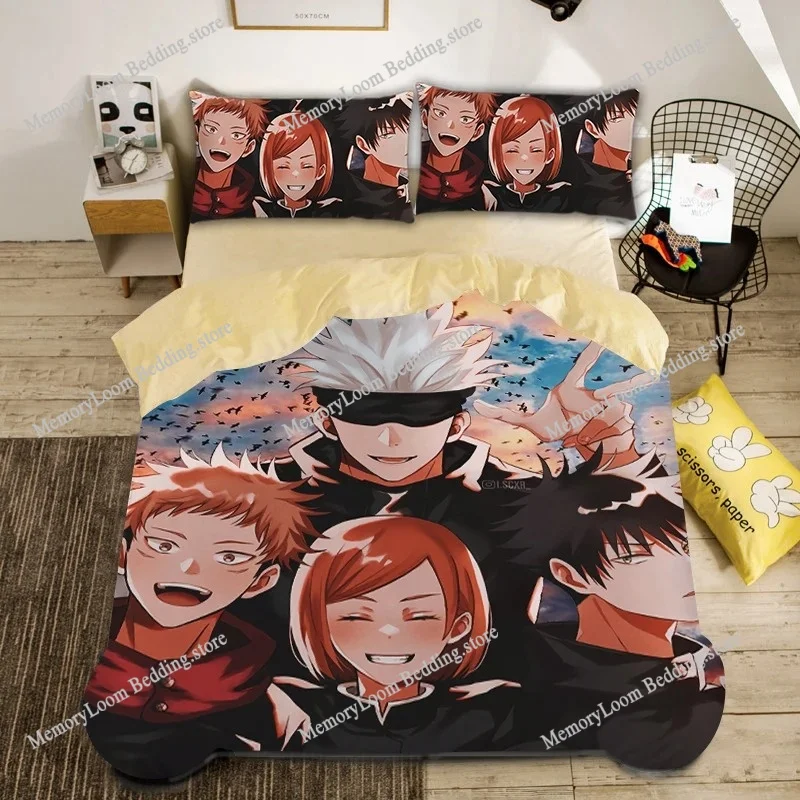 Fashion Vibrant 3D Print Anime Jujutsu Kaisen Bedding Set Single-Twin-Full-Queen-King Size Adult Kid Bedroom Stylish Duvet Cover
Fashion Vibrant 3D Print Anime Jujutsu Kaisen Bedding Set Single-Twin-Full-Queen-King Size Adult Kid Bedroom Stylish Duvet Cover