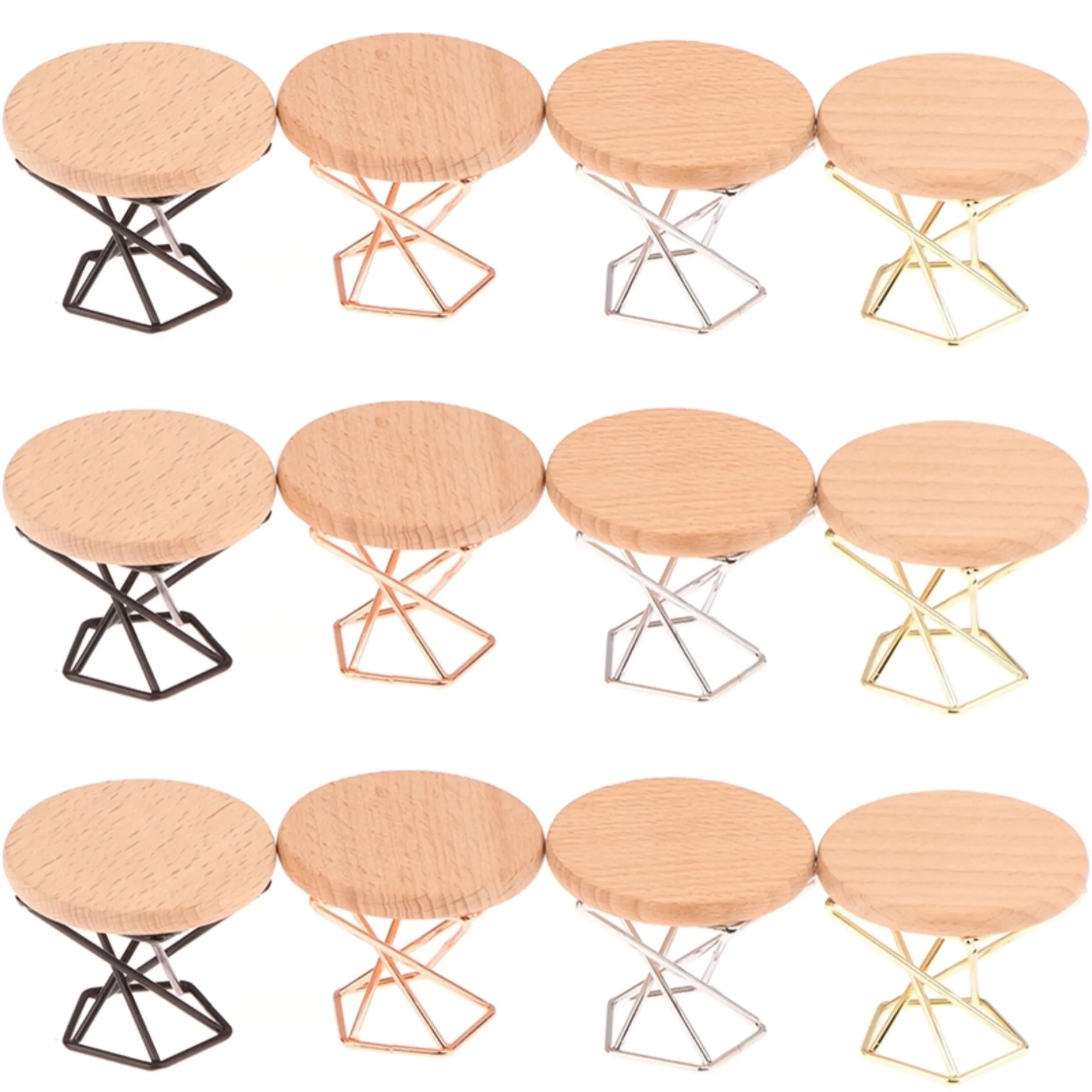5.9*4.7cm 1/12 Dollhouse Simulation Coffee Table Round Tea Table Model Doll Home Furniture Decor Micro Scene Construction Props
5.9*4.7cm 1/12 Dollhouse Simulation Coffee Table Round Tea Table Model Doll Home Furniture Decor Micro Scene Construction Props