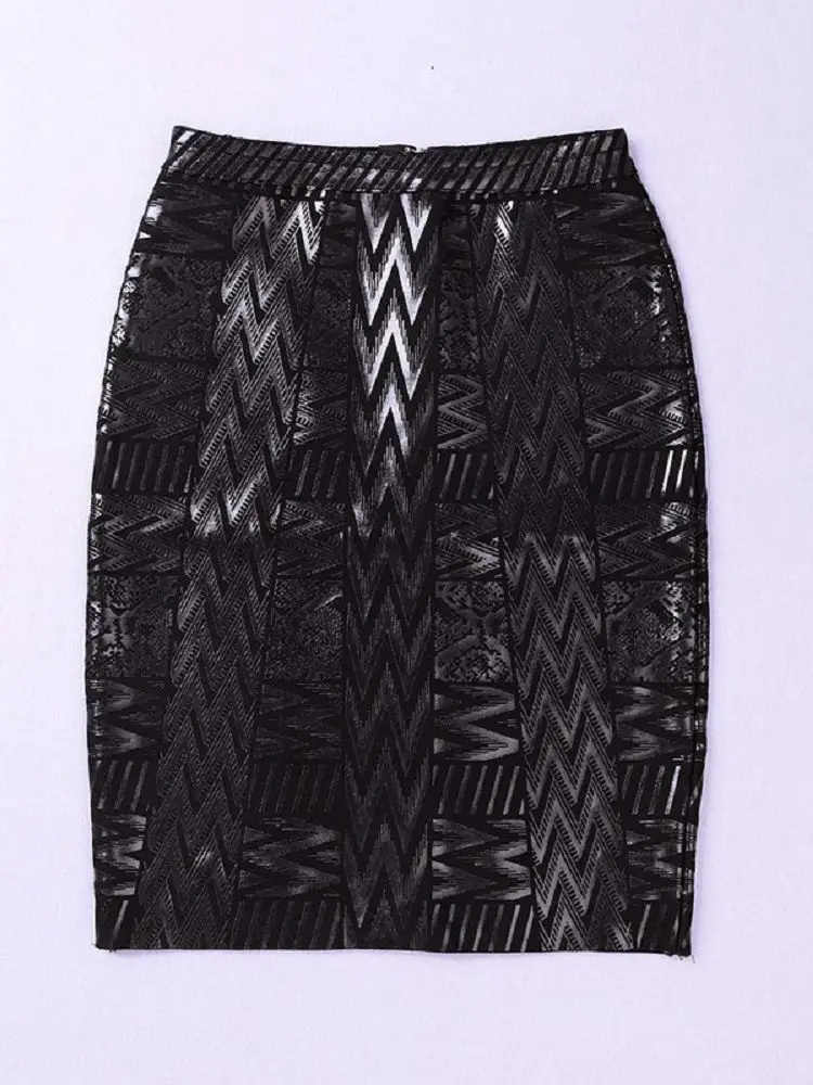 Black Metalic Leather Skirt Solid Office Lady Pencil Skirt Geometric High Waist Sexy Women's Knee Length Bodycon
Black Metalic Leather Skirt Solid Office Lady Pencil Skirt Geometric High Waist Sexy Women's Knee Length Bodycon