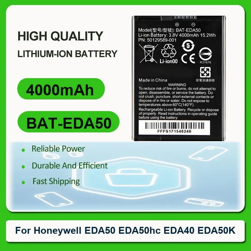 Battery For Honeywell EDA50 EDA50hc EDA40 EDA50K BAT-EDA50K-1
Battery For Honeywell EDA50 EDA50hc EDA40 EDA50K BAT-EDA50K-1