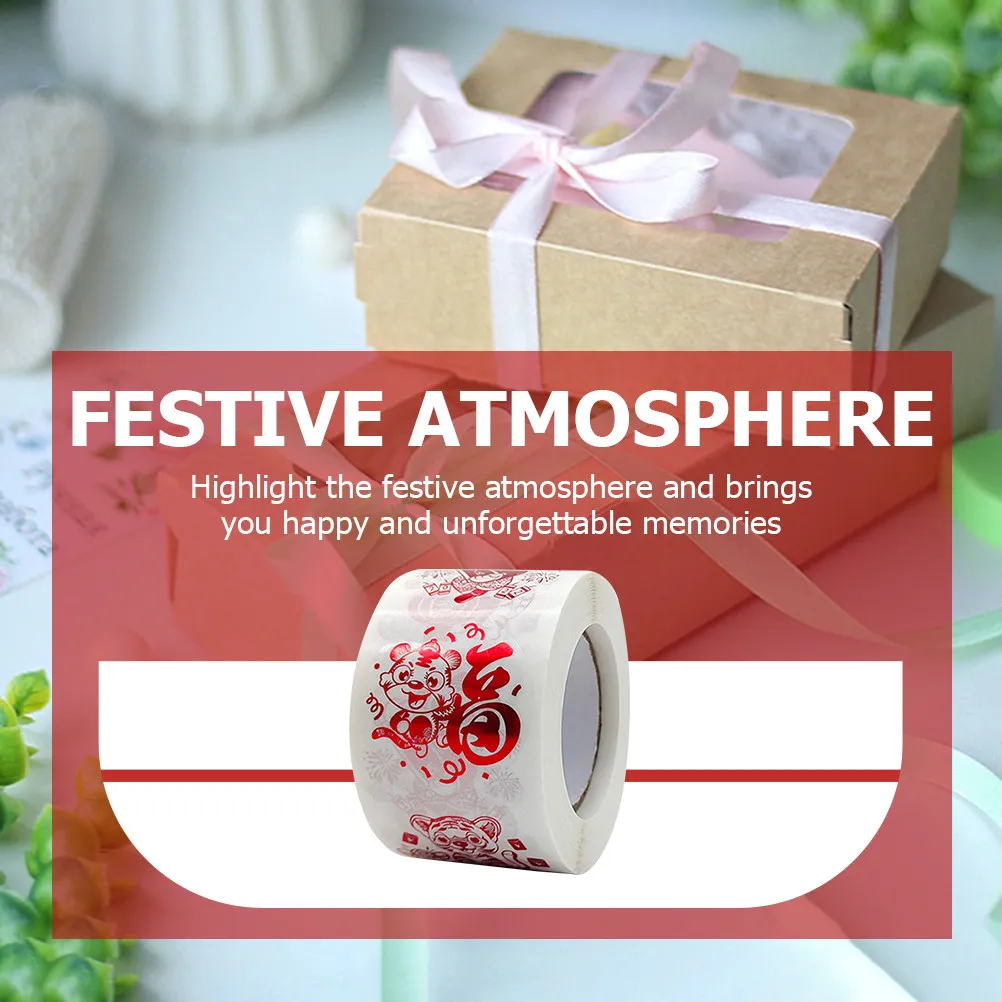1 Roll Tiger Theme Sealing Stickers Stylish Small Size New Year Festive Decals for Envelopes Gift Boxes Wrapping Seal
1 Roll Tiger Theme Sealing Stickers Stylish Small Size New Year Festive Decals for Envelopes Gift Boxes Wrapping Seal