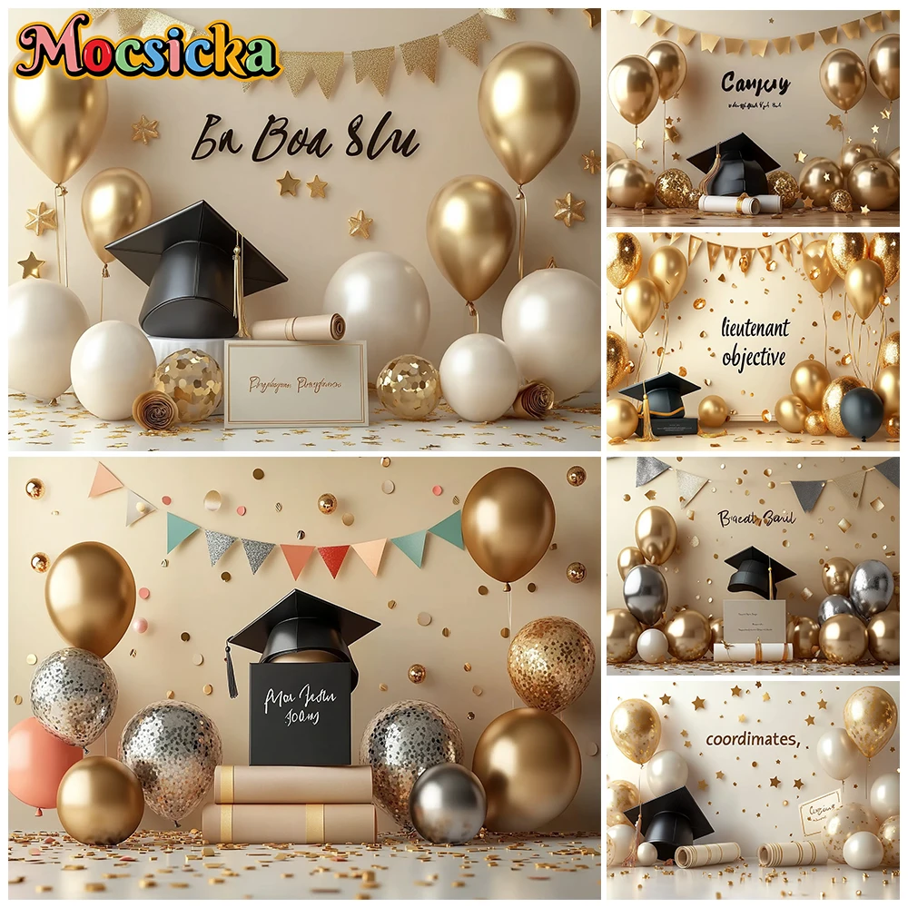 Mocsicka Graduation Photography Background Doctor's Hat Decoration School Student Photo Portrait Backdrop Studio Beige Wallpaper
Mocsicka Graduation Photography Background Doctor's Hat Decoration School Student Photo Portrait Backdrop Studio Beige Wallpaper