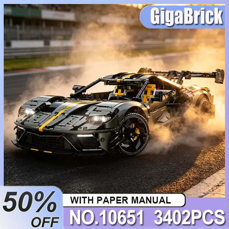 GULY Technical GT Super Sprots Car Compatible MOC 10651 Model Building Blocks Bricks DIY Puzzle Toys Gifts Kids
GULY Technical GT Super Sprots Car Compatible MOC 10651 Model Building Blocks Bricks DIY Puzzle Toys Gifts Kids
