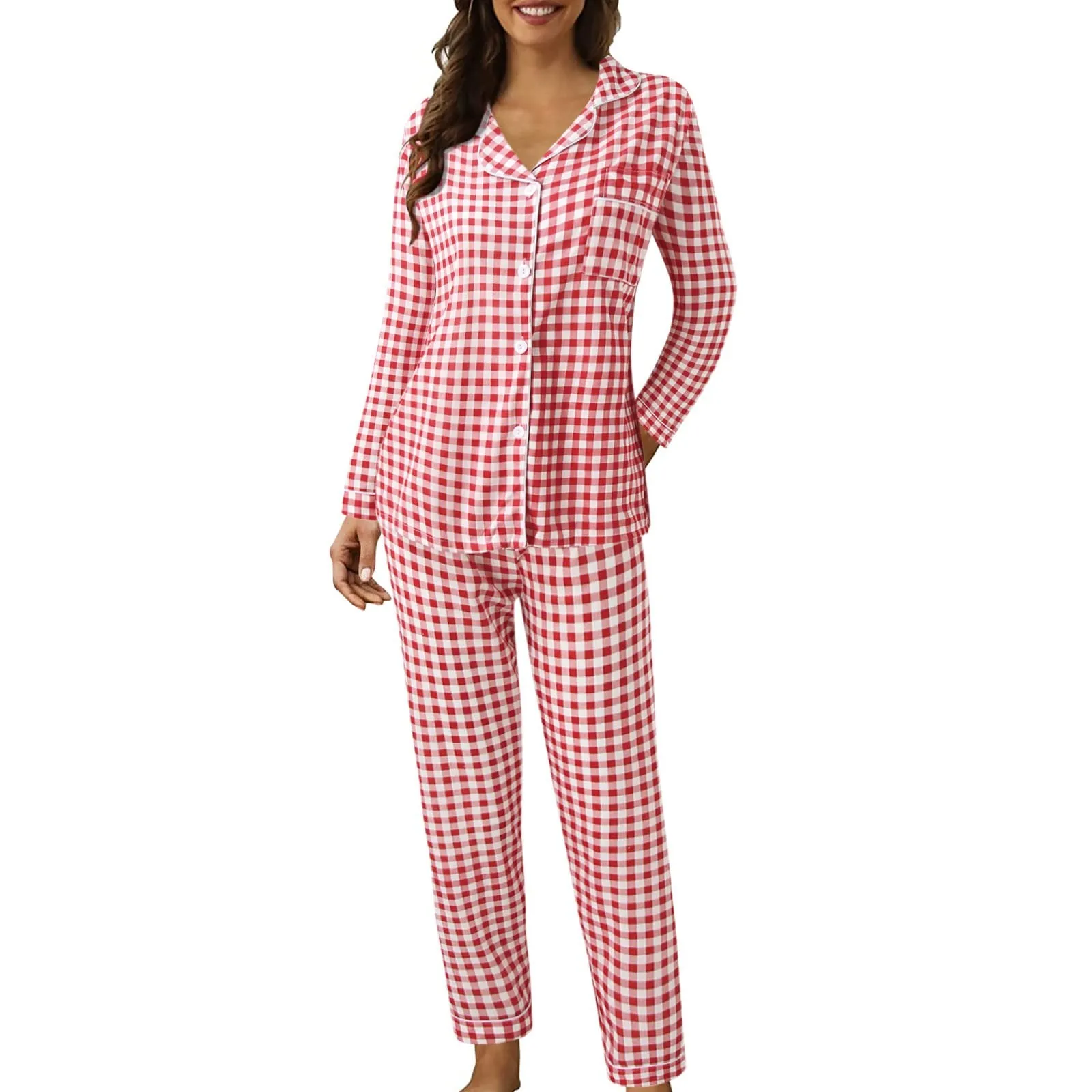 Women's Plus Size Long Sleeve Sleepwear Set Collared Open Cardigan Polka Dot Heart Home Clothes Spring Summer Outdoor Wear
Women's Plus Size Long Sleeve Sleepwear Set Collared Open Cardigan Polka Dot Heart Home Clothes Spring Summer Outdoor Wear
