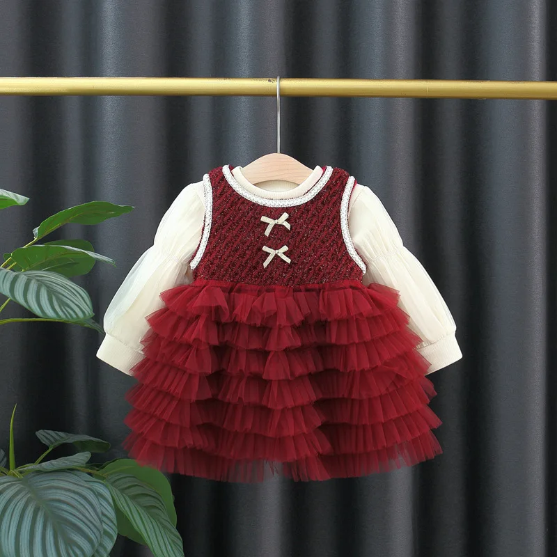 Girls Dresses Autumn Winter Children Thick Velvet T-shirts Tops Vest Dress Princess Clothes Suit For Baby Christmas Party Dress
Girls Dresses Autumn Winter Children Thick Velvet T-shirts Tops Vest Dress Princess Clothes Suit For Baby Christmas Party Dress