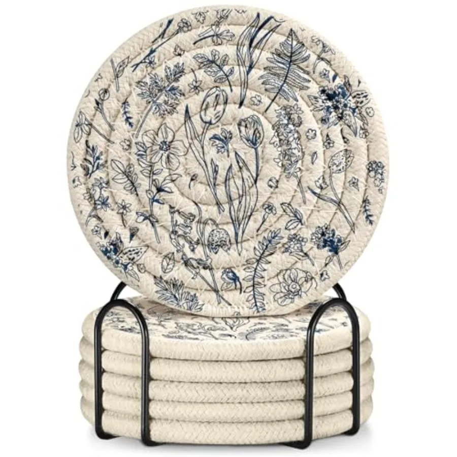 Cup Coasters for Drinks Absorbent - for Coffee Wooden Table Office Cute Farmhouse Outdoor Rustic Desk Kawaii Woven Women Soft C
Cup Coasters for Drinks Absorbent - for Coffee Wooden Table Office Cute Farmhouse Outdoor Rustic Desk Kawaii Woven Women Soft C