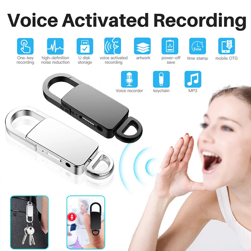 S20 Mini Recorder Portable Audio Voice Recorder Hidden Device Sound Keychain Digital Voice Recorder Mp3 Player 4GB-128GB
S20 Mini Recorder Portable Audio Voice Recorder Hidden Device Sound Keychain Digital Voice Recorder Mp3 Player 4GB-128GB