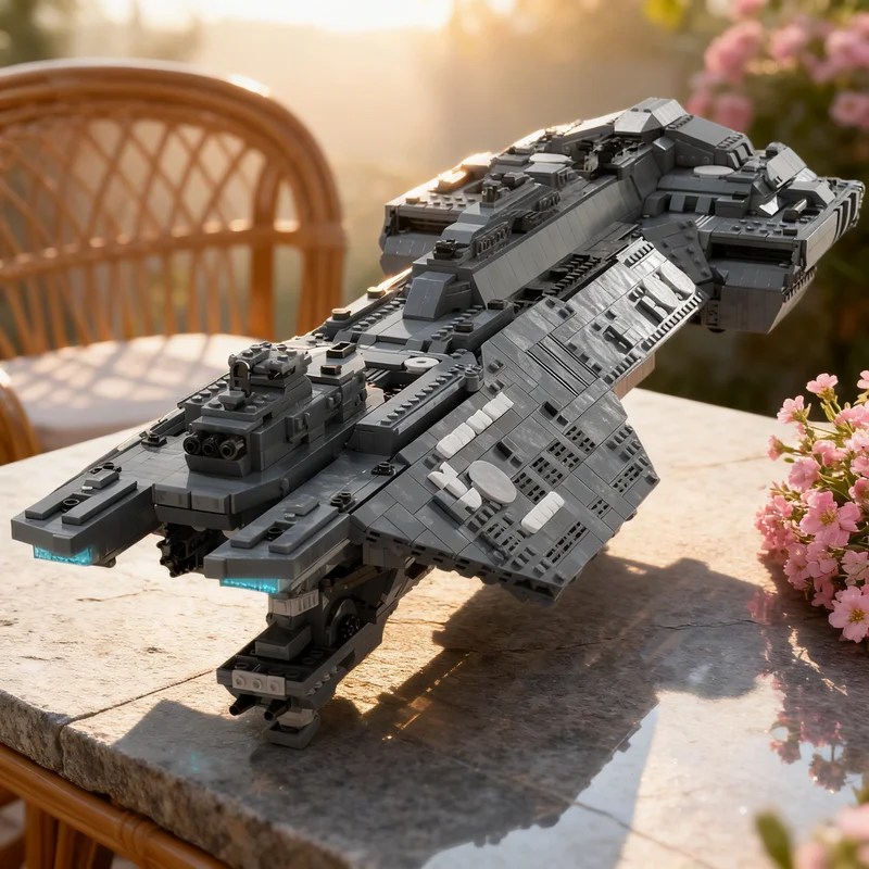 Конструктор MOC UNSC Spirit Of Fire (4523 детали) — модель космического корабля, коллекционная модель для демонстрации, премиум-класс, для взрослых и детей, для дома и офиса.
Конструктор MOC UNSC Spirit Of Fire (4523 детали) — модель космического корабля, коллекционная модель для демонстрации, премиум-класс, для взрослых и детей, для дома и офиса.