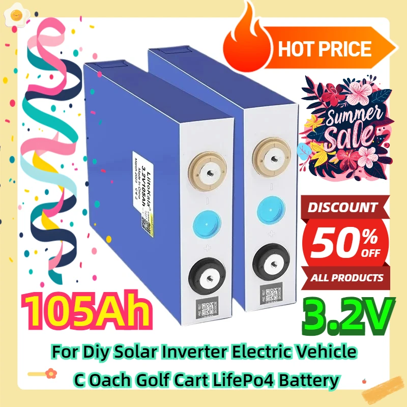 For Diy Solar Inverter Electric Vehicle C Oach Golf Cart LiitoKala 3.2v 105Ah LifePo4 Battery
For Diy Solar Inverter Electric Vehicle C Oach Golf Cart LiitoKala 3.2v 105Ah LifePo4 Battery