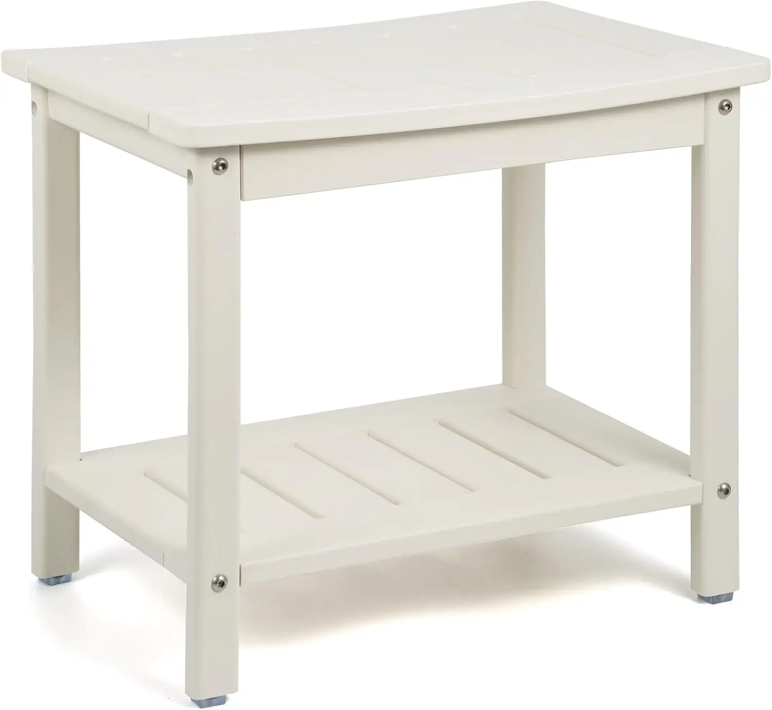 HDPE Shower Bench with Storage Shelf, 2-Tier Spa Stool, Waterproof & Non-Slip, White Large
HDPE Shower Bench with Storage Shelf, 2-Tier Spa Stool, Waterproof & Non-Slip, White Large